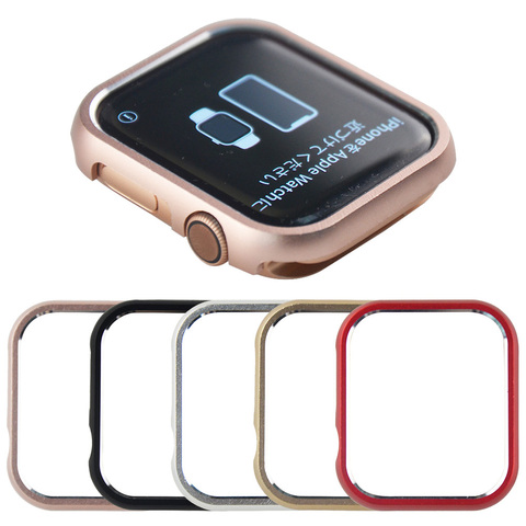 New Fashion Protector Case for Apple Watch SE Series 6 5 4 3 2 Bumper Metal Cover for iWatch 40mm 44mm 38mm 42mm Hard Frame ► Photo 1/6