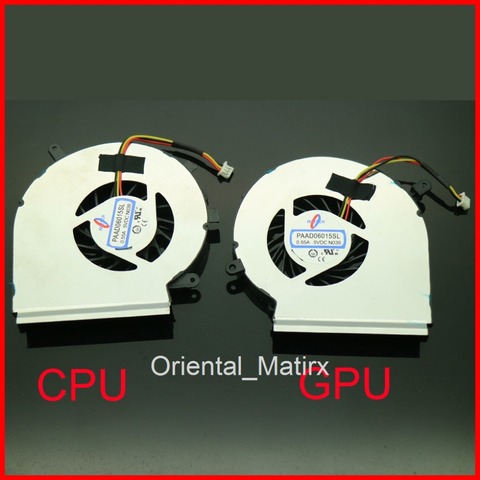 Free Shipping NEW PAAD06015SL DC5V 0.55A 3Pin Fan For MSI MS-16J2 MS-16J1 MS-16J5 MS-1792 CPU GPU Cooler Cooling Fan ► Photo 1/1