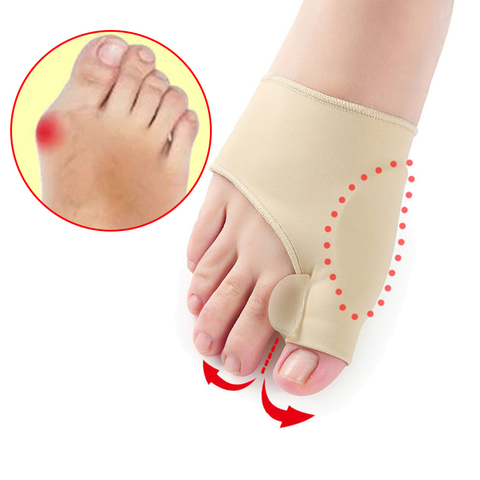 2Pcs=1Pair Toe Separator Hallux Valgus Bunion Corrector Orthotics Feet Bone Thumb Adjuster Correction Pedicure Sock Straightener ► Photo 1/6