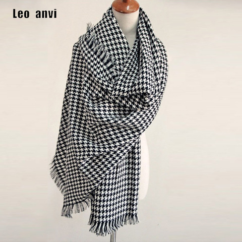Luxury Brand Scarf for Women plaid bufandas mujer black Houndstooth warm scarf women winter scarves shawls Blanket Scarf ► Photo 1/6