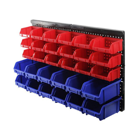 New Wall-mounted Box Tool Parts Garage Unit Shelving Organiser Antistatic Plastic Tool Parts Case ABS Thickened Bin Storage ► Photo 1/6