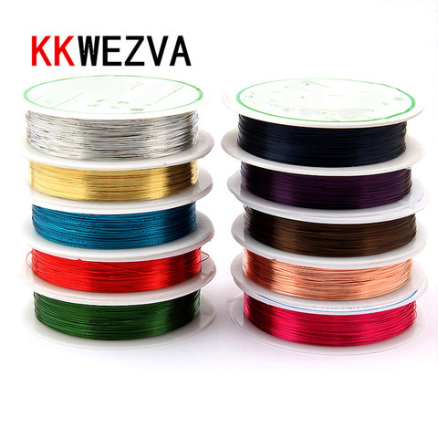 10PCS/lot 10 Colors Mixed diameter 0.3mm Copper wire/ Fly Fishing lure bait making material Midge Larve Nymph Fly Tying Material ► Photo 1/6