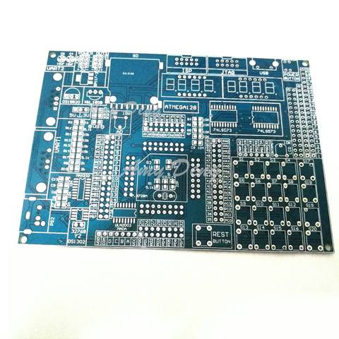 2pcs/lot  ATMEGA128 development board test board empty plate SMD components soldered contact plate empty PCB board ► Photo 1/2