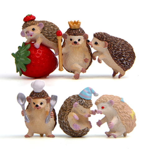 Cute Hedgehog Animal Miniature Dollhouse Garden Home Bonsai Decoration Mini Toy Craft Ornaments Micro Decor DIY ► Photo 1/6