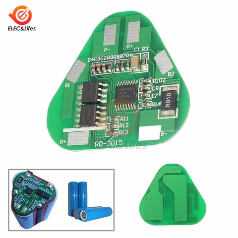 3S 4A Li-ion Li-Po Cylindrical Prismatic Lithium Polymer Battery Board 3 Cell PCB Module Short Circuit Overcharge Protection ► Photo 1/1