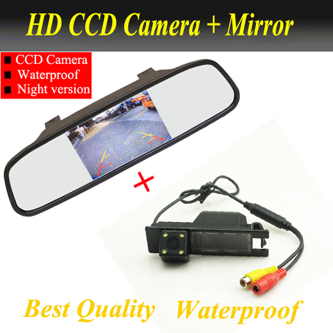 Auto Parking Monitor Reversing camera CCD Car Rear View Camera With  Car Rearview Mirror For OPEL Vectra Astra Zafira Insignia ► Photo 1/1