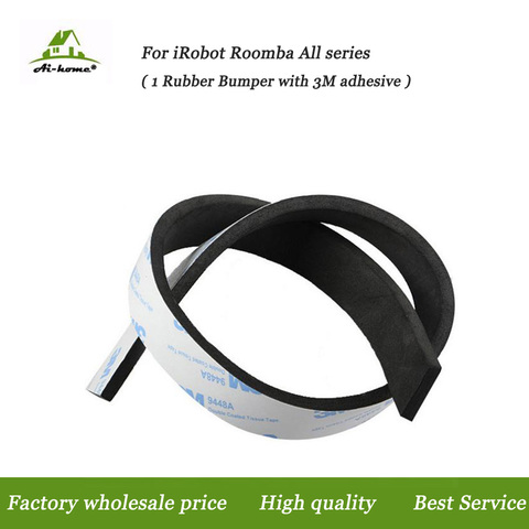 2pcs/Lot Rubber Bumper Guard Strip For Neato Ecovacs irobot Roomba 400 500 600 700 800 900 series 550 620 630 650 770 870 980 ► Photo 1/2