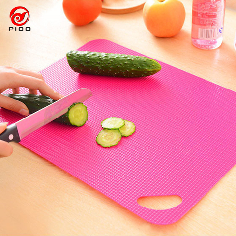 38x29cm Plastic Kitchen Chopping Board Flexible Soft Fruit Chopping Block Resistant Cutting Board Kitchen Cooking Tools ZL296 ► Photo 1/1