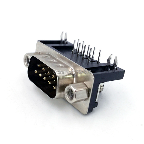 DB9 PCB adapter connector RS232 serial Angle 90 data cable connector Com plug 9pin hole port socket female&Male D type ► Photo 1/5