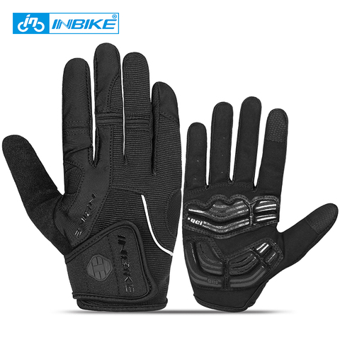 INBIKE Sport Gloves Shockproof Cycling Gloves Touch Screen GEL Riding MTB Bike Glove Motorcycle Winter Autumn Woman Men Clothing ► Photo 1/6