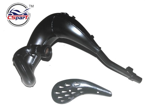 Exhaust Pipe For KTM 50 Exhaust System Junior Senior Mini SX PRO LC SILVER Heater Protector ► Photo 1/4