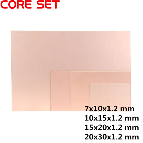 1pcs Epoxy Fiber FR4 Copper Clad Plate Laminate Single Side Plate Circuit Board PCB 7.5x10 10x15 15x20 20x30 1.2mm ► Photo 1/2