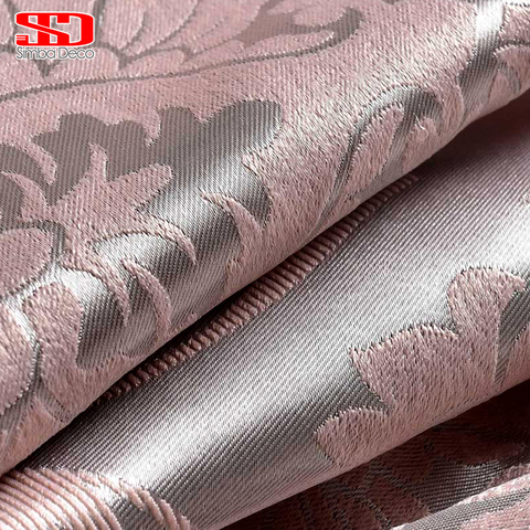 Fabric Elegant Luxury Blackout Curtains For Living Room Pink Blinds Jacquard Drapes Damask European Window Treatments Panels ► Photo 1/6