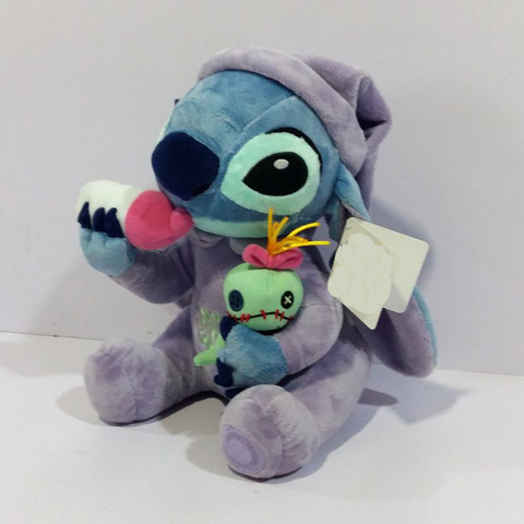 Disney Lilo Stitch Plush Toys Plush Toys StiTch Holding Scrump Stuffed Animal Dolls 26 CM Children Soft Toys Gift ► Photo 1/3