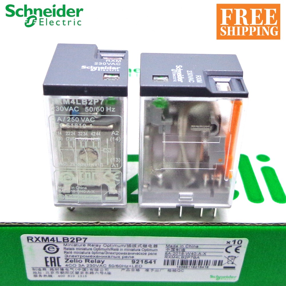 5 PCS New Schneider RXM4LB2BD 24VDC small relay 
