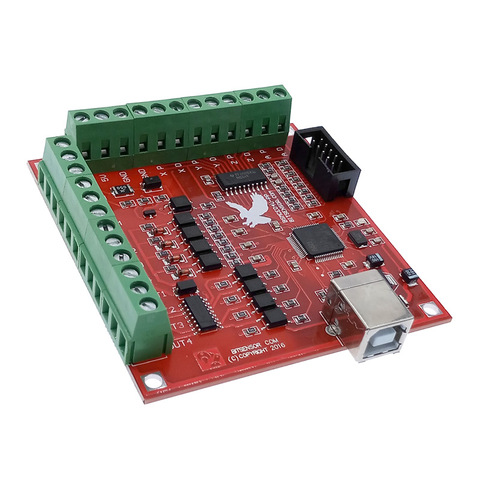 CNC USB breakout board MACH3 4 axis interface driver motion controller driver board 100Khz ► Photo 1/6