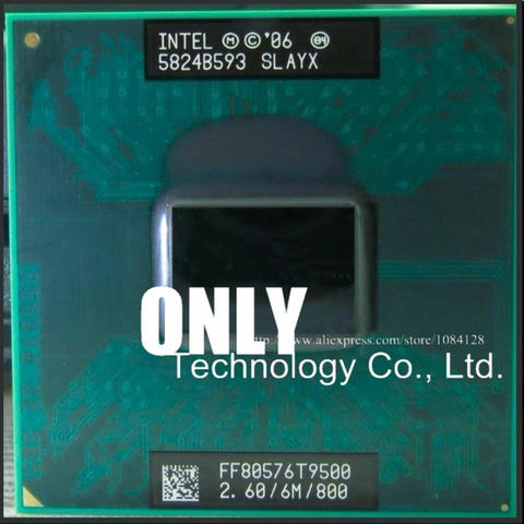 Free Shipping  CPU laptop Core 2 Duo T9500 CPU 6M Cache/2.6GHz/800/Dual-Core Socket 479Laptop processor for GM45/PM45 ► Photo 1/1