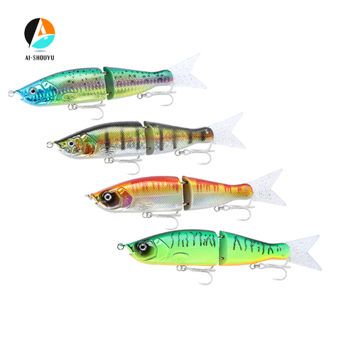 AI-SHOUYU 1pc 165mm 55g Artificial Sinking Minnow Lure with 2 Hooks Bass Wobblers Full Swimming Layer Hard Fishing Lure 5 Colors ► Photo 1/6