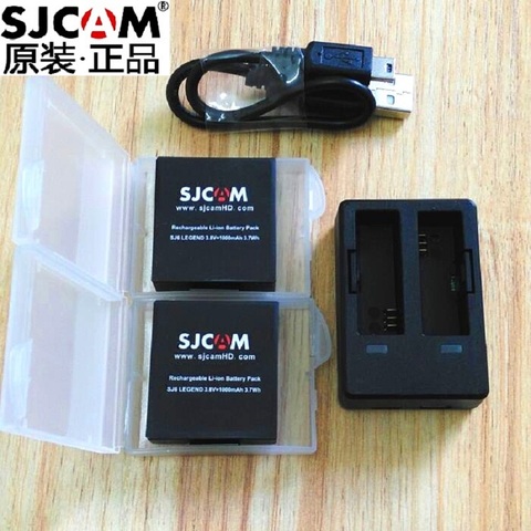 SJCAM SJ6 Legend Original Accessories SJ6 Batteries Rechargable Battery Dual Charger Battery Case For SJCAM Action Sports Camera ► Photo 1/6