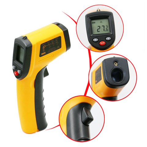 LCD Digital Non Contact Infrared Thermometer Temperature Meter Pyrometer GM320