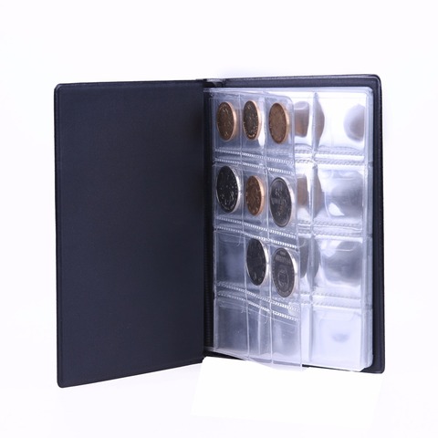 60 Pockets Coins Album Collection Book Mini Penny Coin Storage Album Book  Collecting Coin Holders for