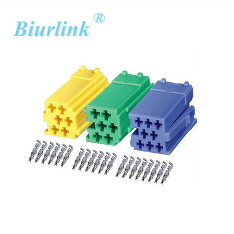 Car Audio Cable Parts Mini ISO Male Terminal Block Socket Connector Repair Kit Set MINI ISO Adapter ► Photo 1/5