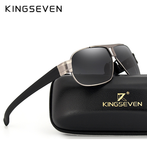 KINGSEVEN Brand Men's Sunglasses Alloy Polarized Lens Vintage Eyewear Accessories Sun Glasses For Men UV 400 N7516 ► Photo 1/6