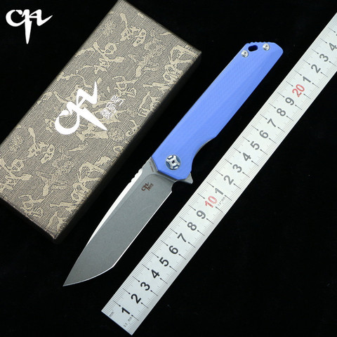 CH3507 Flipper folding knife D2 blade G10 + steel handle outdoor camping Tactics hunting pocket fruit kitchen Knives EDC tools ► Photo 1/1