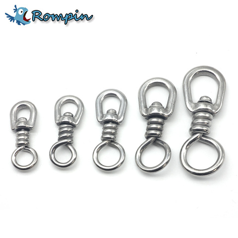 Long Line Snap Clip 3Pcs Stainless Steel Fishing Swivels Snap