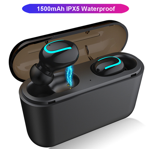 TWS Headset Ture Wireless Earphones HBQ-Q32 Bluetooth 5.0 With Microphone Mini Earbud Cordless headphones PK t5 t1c qs1 bw-fye4 ► Photo 1/1