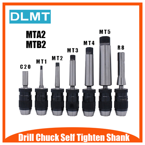 Automatic Locking Chuck 1-16mm B16 B18 and Tapered Rod MTA2 MTB2 1-13 3-16 Machining Center Drilling Machine ► Photo 1/3