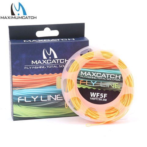 Maximumcatch 1-9wt Weight Forward Floating Fly Fishing Line 100FT Multi Color Fly Line with Line Spool ► Photo 1/6