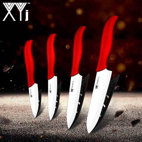 XYj Chef Ceramic Kitchen Knife Zirconium Oxide Knives Set Fruit Vegatable Anti-Bacteria Kitchen Ceramic Cooking Tools High End ► Photo 1/6