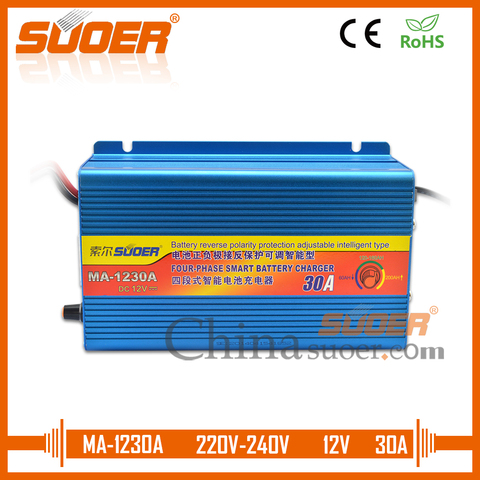 Suoer【Battery charger 】Charger 30A 12V Universal Battery Charger Car battery charger(MA-1230A) ► Photo 1/6