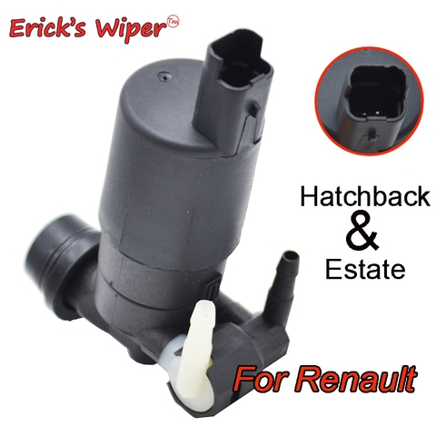 Erick's Wiper Twin Outlet Front Rear Windscreen Washer Pump For Renault Scenic Mk2 ZOE 7700428386 8200194414 289200004R ► Photo 1/6