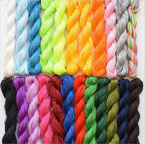 1mm*25m Nylon Beads Jewelry Cord Thread Chinese Knot Macrame Rattail Rope For DIY Handicraft Tool Hand Stitching Thread Z1181 ► Photo 1/6