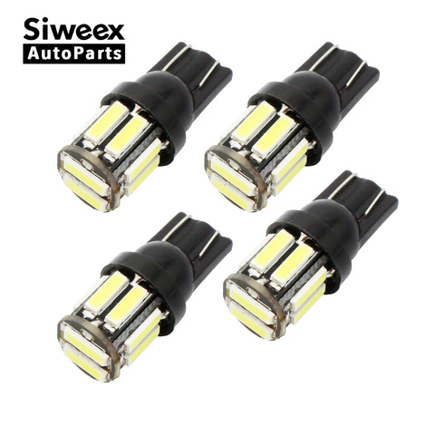 4Pcs W5W 10-7020 SMD Car T10 LED 194 168 Wedge Replacement Reverse Instrument Panel Lamp White Blue Bulbs For Clearance Lights ► Photo 1/6