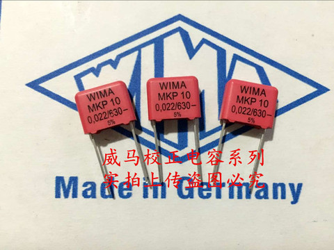 2022 hot sale 10pcs/20pcs Capacitor WIMA MKP10 630V 0.022UF 223 22nf P:10mm Arrived Audio capacitor free shipping ► Photo 1/1