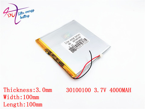 best battery brand 3.7V lithium polymer battery 30100100 4000MAH mobile power DIY tablet computer 30101100 ► Photo 1/3