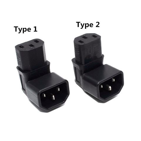 IEC Connectors IEC 320 C14 to C13 Up angle Power adapter Conversion plug IEC320 C13 to C14 AC Plug Converter 3Pin Female to Male ► Photo 1/6