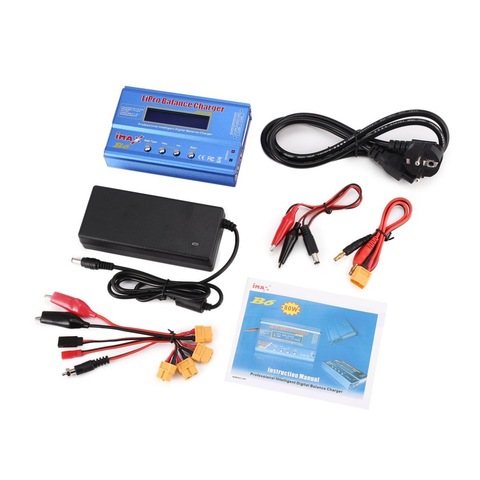 Hot Selling iMAX B6 80W 6A Battery Charger Lipo NiMh Li-ion Ni-Cd Digital RC Balance Charger Discharger + 15V 6A Adapter ► Photo 1/1