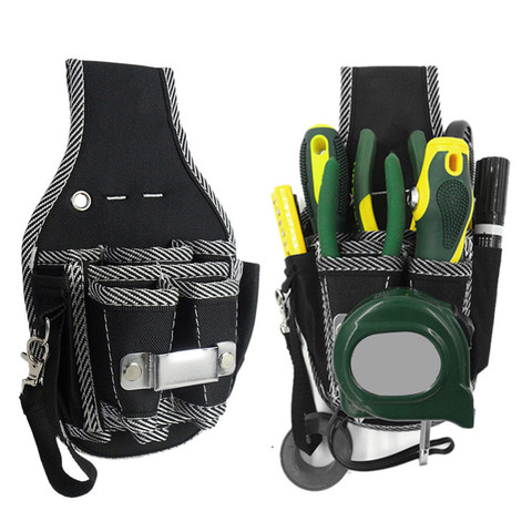 9 in 1 Screwdriver Utility Kit Holder Top Quality 600D Nylon Fabric Tool Bag Electrician Waist Pocket Tool Belt Pouch Bag ► Photo 1/6