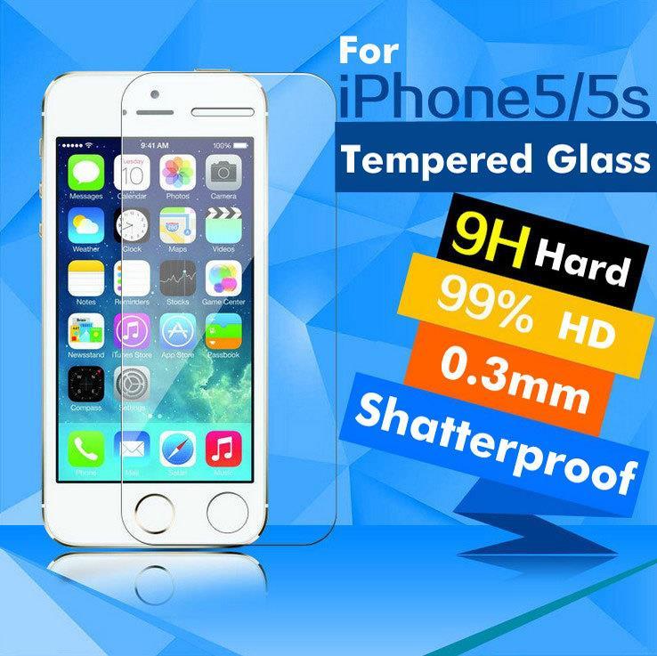 Price history & on For iPhone 5 5S SE Glass Original 9H High Quality Protective Film Explosion-proof Screen Protector for 5 5S SE | AliExpress Seller - LinMai Good