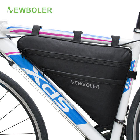 2022 NEWBOLER Large Bicycle Triangle Bag Bike Frame Front Tube Bag Waterproof Cycling Bag Pannier Ebike Tool Bag Accessories XL ► Photo 1/6