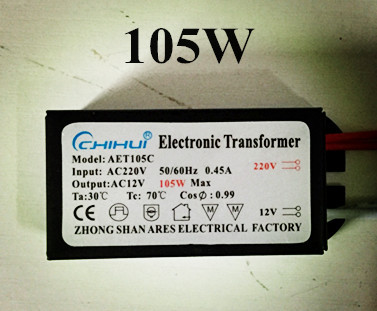 NEW Electronic Transformer 105W AC 220V to 12V For Panel Light & Crystal Lamp G4 Light Beads driver LED bulbs with MR11, MR16 ► Photo 1/3