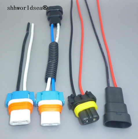 shhworldsea 1PCS 9005 HB3 Car Bulb Connector female  Male Plug Socket 9006 HB4 H10 Halogen Light HID Xenon Lamp 9005 Adapter ► Photo 1/2