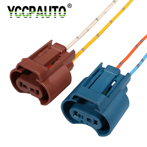 YCCPAUTO 2Pcs H8 H11 Socket Wiring Harness 9005 HB3 9006 HB4 Holder Connector Auto Car Headlight Fog Lamp Base ► Photo 1/6
