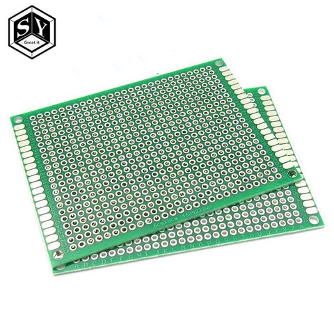 5PCS 6*8 6X8cm Double Side Prototype pcb Breadboard Universal Printed Circuit Board for Arduino 1.6mm 2.54mm Glass Fiber ► Photo 1/1