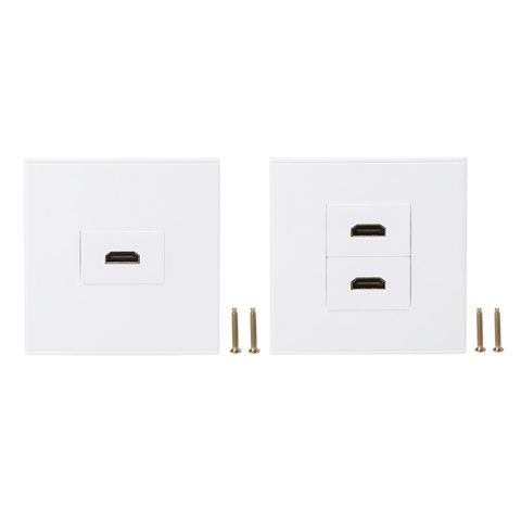 86 Type Wall Panel Socket HDMI High Definition Digital TV Network Cable Outlet- ► Photo 1/6