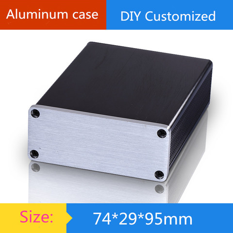 Mini aluminum amplifier chassis/ Instruments Chassis /AMP Amplifier shell /AMP Enclosure / case / DIY box ( 74*29*95 mm) ► Photo 1/1
